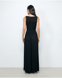 AERE - Daya Ruched Midi Dress