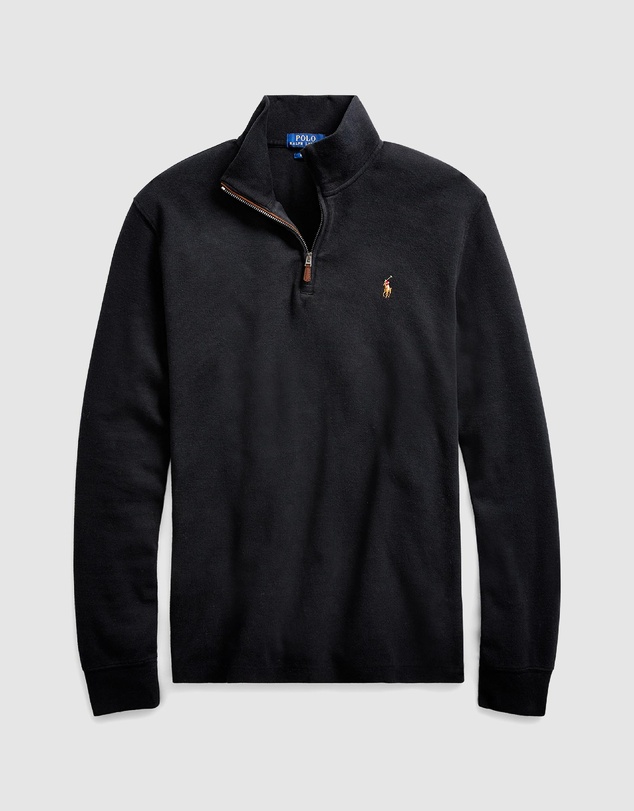 Polo Ralph Lauren - ICONIC EXCLUSIVE - Big & Tall Estate-Rib Quarter-Zip Pullover