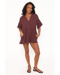 Petal & Pup - Winny Playsuit - Chocolate
