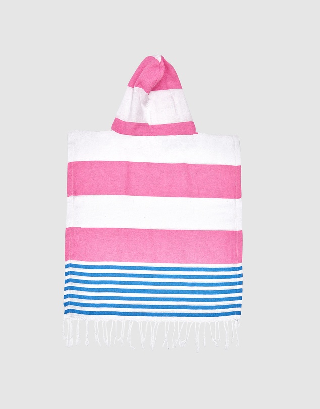 Tolu Australia - Pink and Blue Kids Hooded Beach Towel