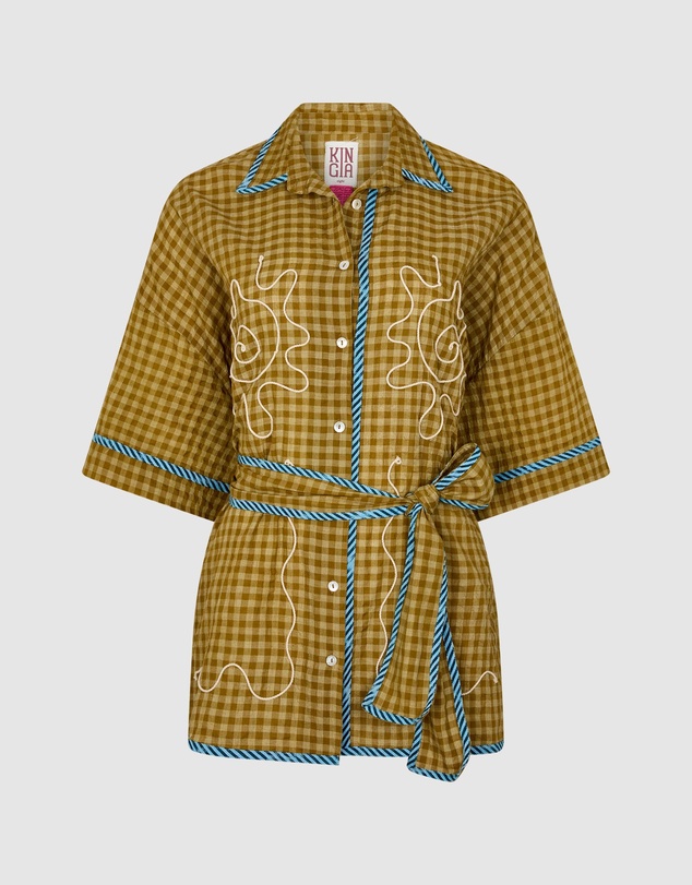 KINGA CSILLA - Hulia Check Token Shirt