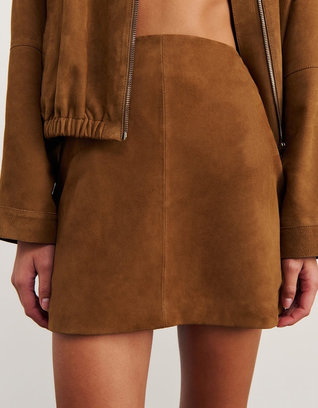 Jag - Ophelia Suede Mini Skirt