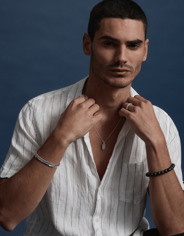 Najo - Moto Men's Silver Necklace