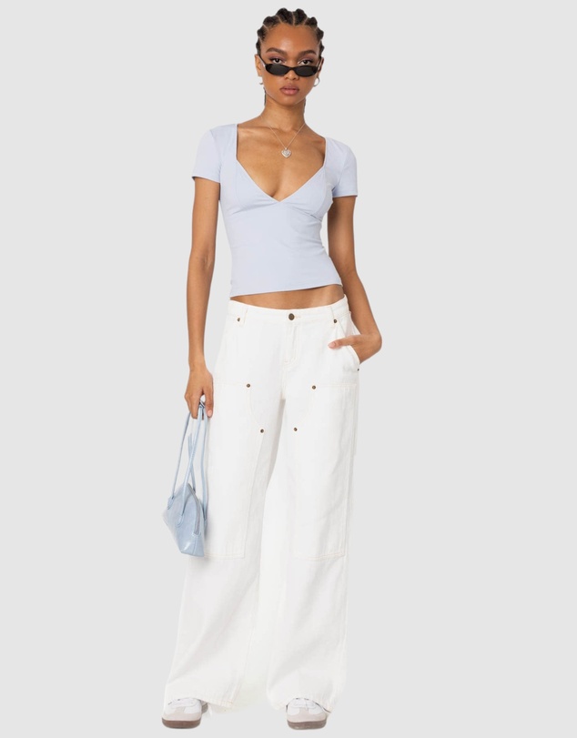 EDIKTED - Katia V Neck Top