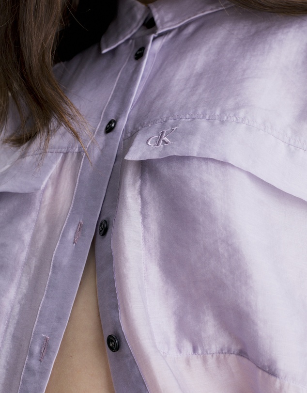Calvin Klein Jeans - Sheer Relaxed Utility Shirt