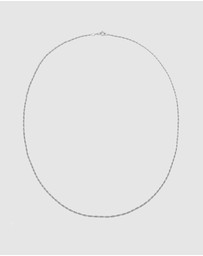 Kuzzoi - ICONIC EXCLUSIVE - Necklace Men Cord Basic Twisted in 925 Sterling Silver