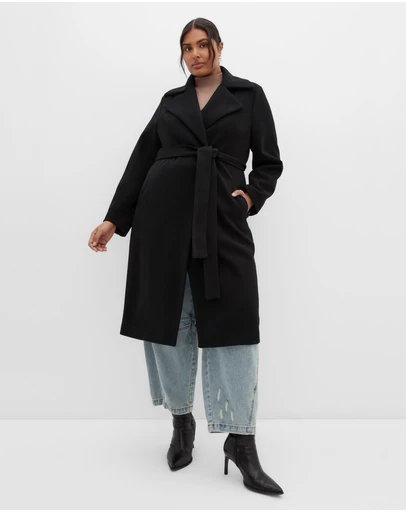 City Chic - Riley Row Belted Coat