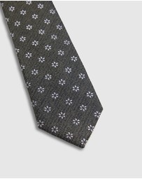 Oxford - Isaac Ditsy 7Cm Silk/Wool Tie