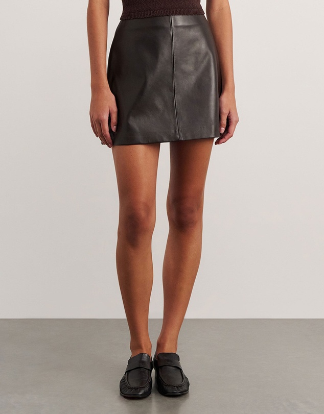 Jag - Leather Mini Skirt