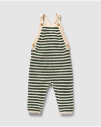 Wilson & Frenchy - Organic Knitted Stripe Overalls - Babies