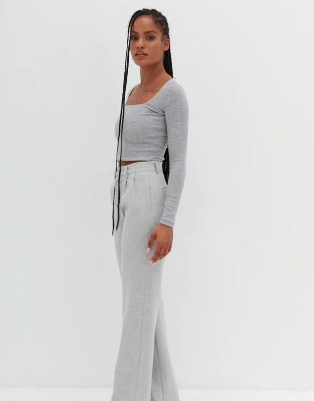 Style Addict - Crop Square Neck Top