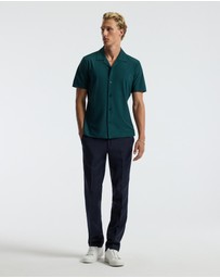 Calibre - Performance Cuban Collar Shirt Jade