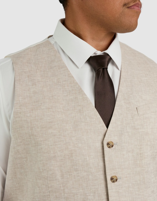 Johnny Bigg - Matteo Linen Waistcoat