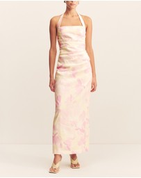 Shona Joy - Addison Draped Halter Maxi Dress