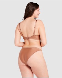 Sans Complexe - Arum Gloss Tanga Side Lace Hipster Brief