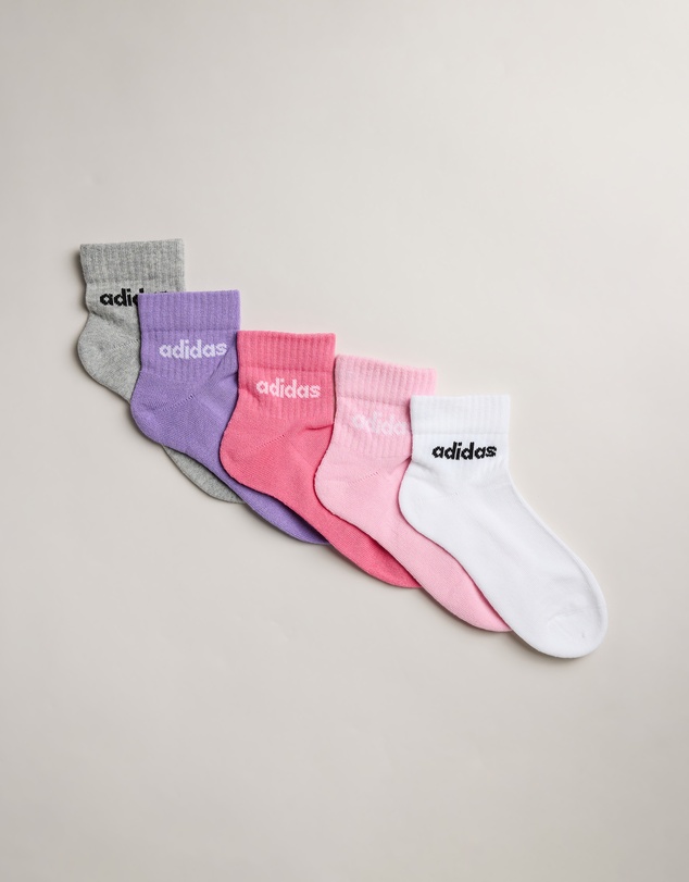 adidas Performance - 5-Pack Linear Ankle Socks - Kids