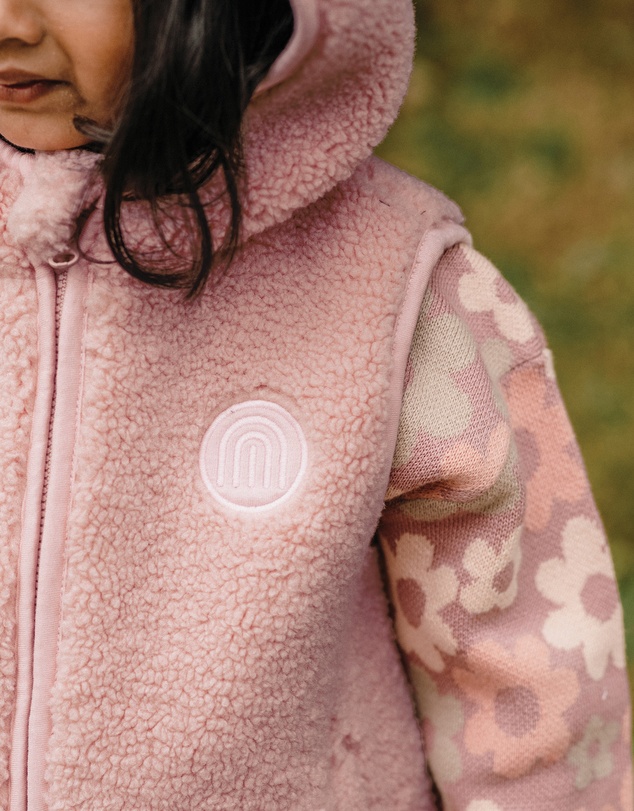 Kynd Baby - Sherpa Vest in Dusty Lilac