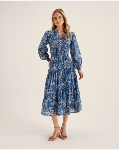 BLUE/IVORY
