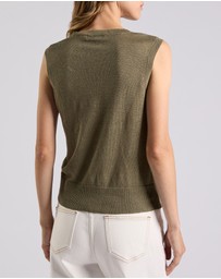 David Lawrence - Ciara Linen Knit Vest