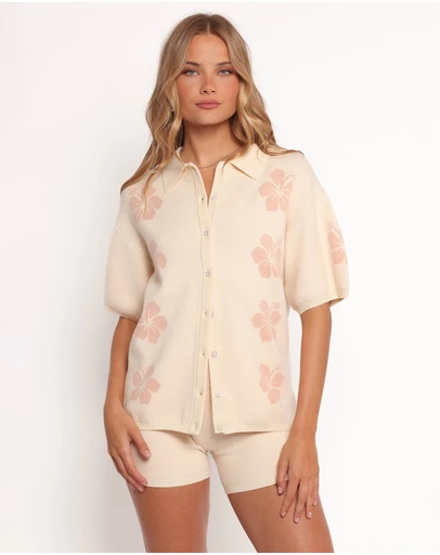 Petal & Pup - Lela Knitted Shirt - Cream
