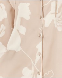 Gingerlilly - Elina Botanical Silky Satin PJ set