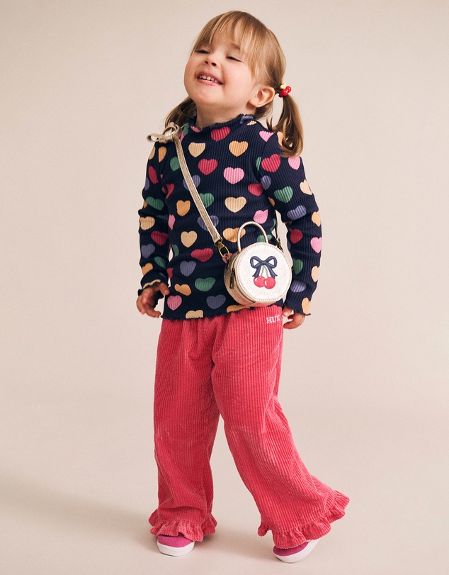 Huxbaby - Multi Hearts Rib Skivvy - Babies-Kids