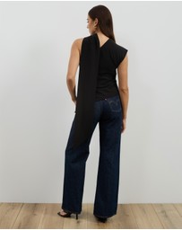 Atmos&Here - Charlotte One Shoulder Scarf Top