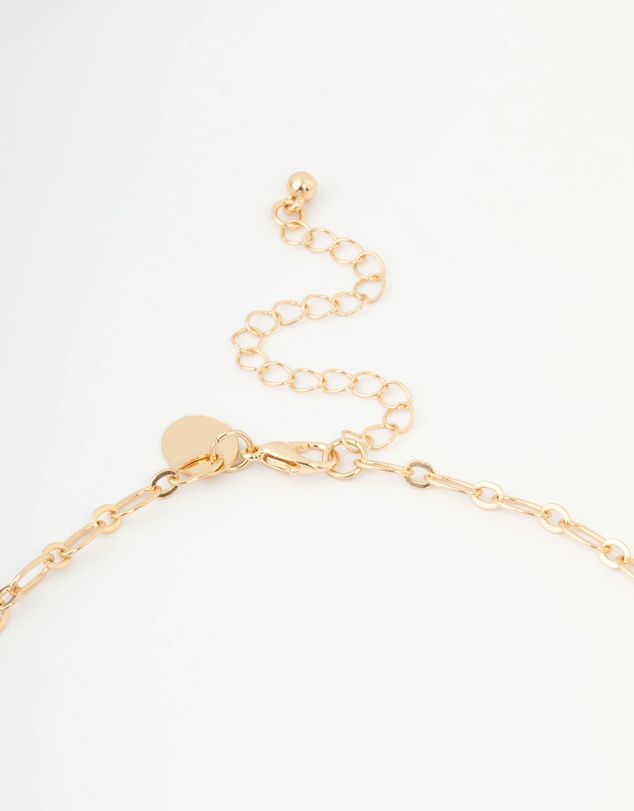 Lovisa - Gold Molten Disc Long Necklace