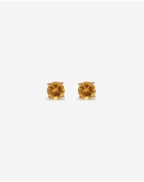 Michael Hill - Citrine Birthstone Studs in 10kt Yellow Gold