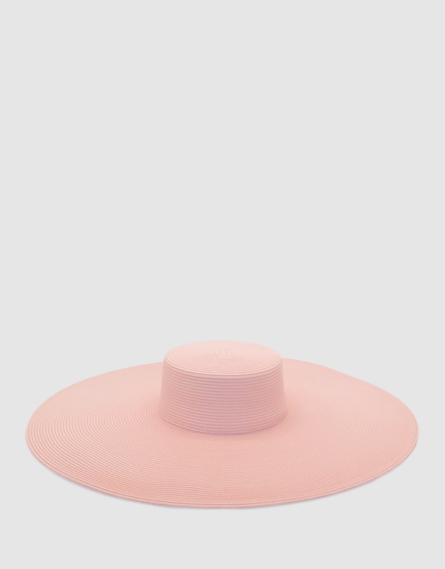 Morgan & Taylor - Savannah Racewear Wide-Brim Boater in Ballet Pink