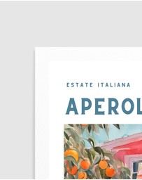 Olive et Oriel - Aperol Spritz by Ohkimiko Art Print