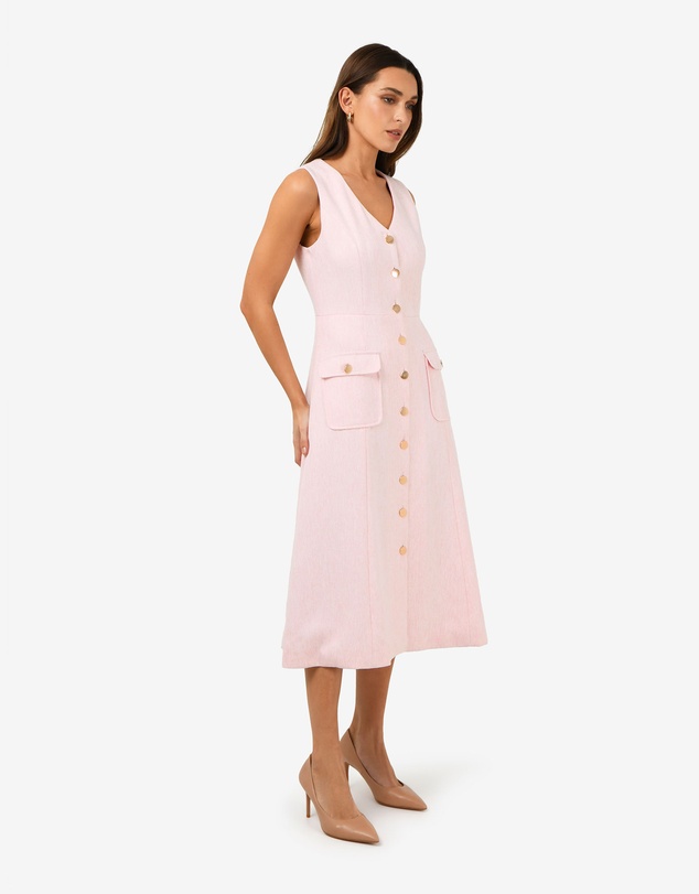 Forcast - Valena Tweed Midi Dress