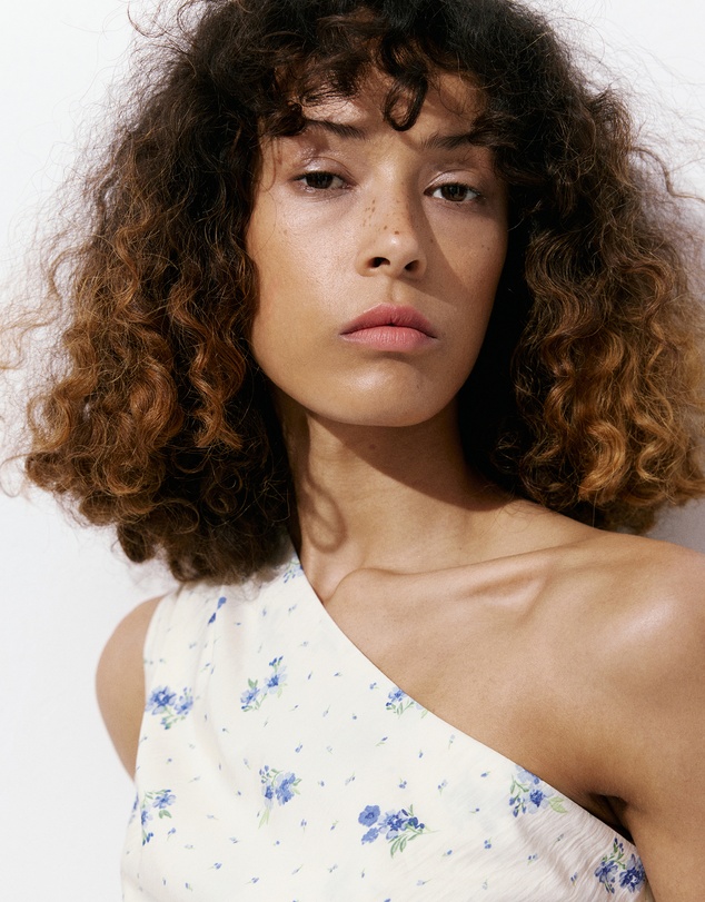 M.N.G - Floral Asymmetrical Top