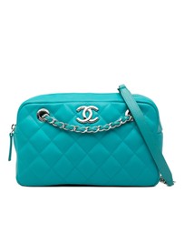 Pre-Loved by Azura Reborn - Pre-Loved Medium CC Quilted Rubberized Lambskin Coco Rain Camera Bag
