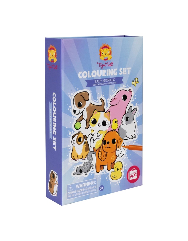 Tiger Tribe - Colouring Set Baby Animals