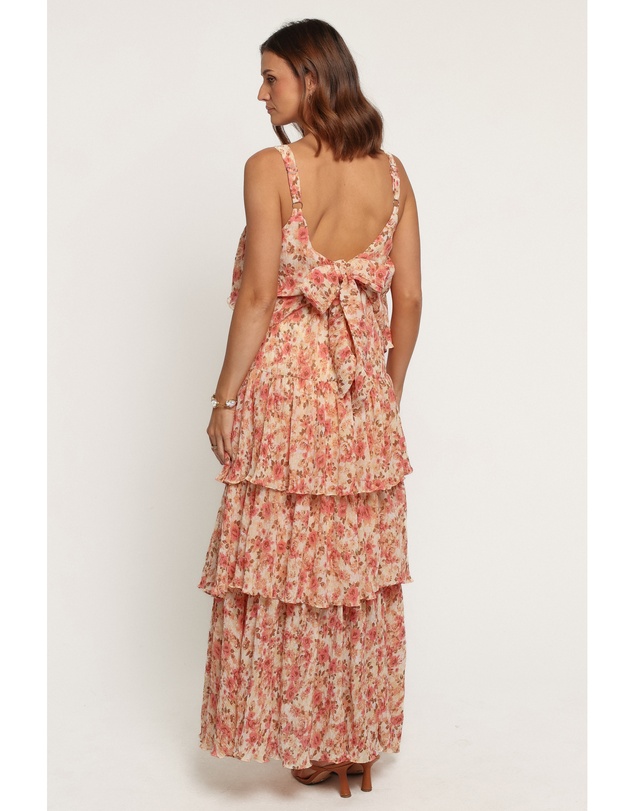 Petal & Pup - Everleigh Midi Dress - Pink Green Floral
