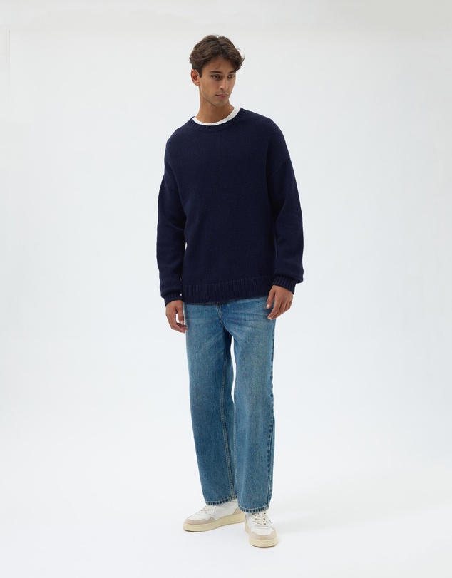 AERE - Merino Wool Chunky Crew Neck Sweater