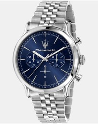 Maserati - Maserati Epoca 42mm Chronograph Blue Dial Quartz Watch