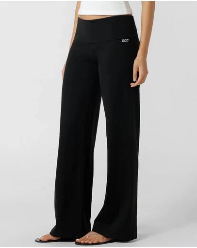 Lorna Jane - Liberty Fold Waist Wide Leg Active Pants