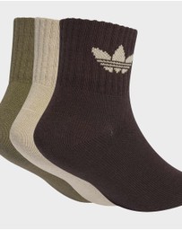 adidas Originals - MID ANKLE SOCK 3 PAIR PACK KIDS
