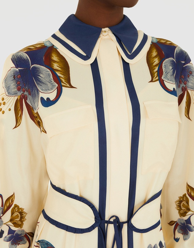 Farm Rio - Golden Nature Belt Midi Dress