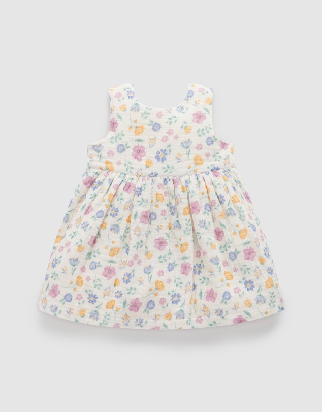 Purebaby - Sofia Bow Dress -Kids-Babies