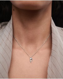 PDPAOLA - Initial 2026 P Silver Pendant Necklace