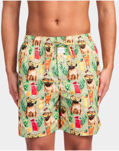 Mitch Dowd - Mitchdowd Party Pugs Cotton Sleep Shorts