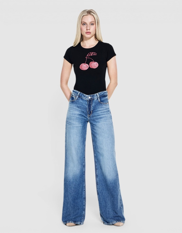 GUESS - Mid-Rise Sexy Palazzo Jeans