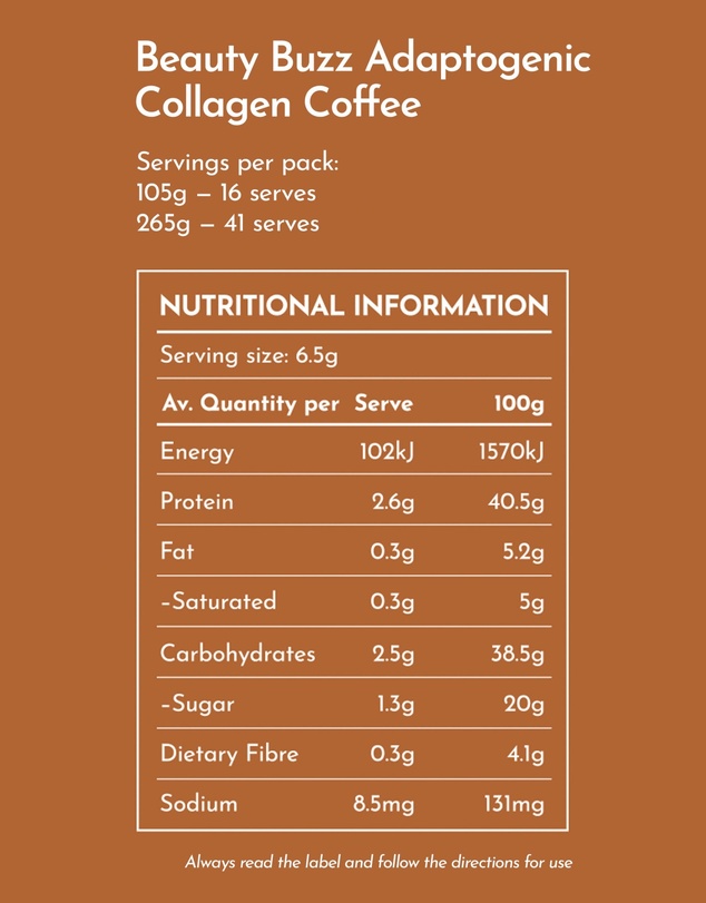 SWIISH - Beauty Buzz Adaptogenic Collagen Coffee