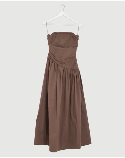 Revibe - Repaired AERE Kiera Strapless Midi Dress - AU 10