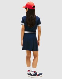Tommy Hilfiger - Girls Logo Embroidery Rib-Knit Skirt - Teens