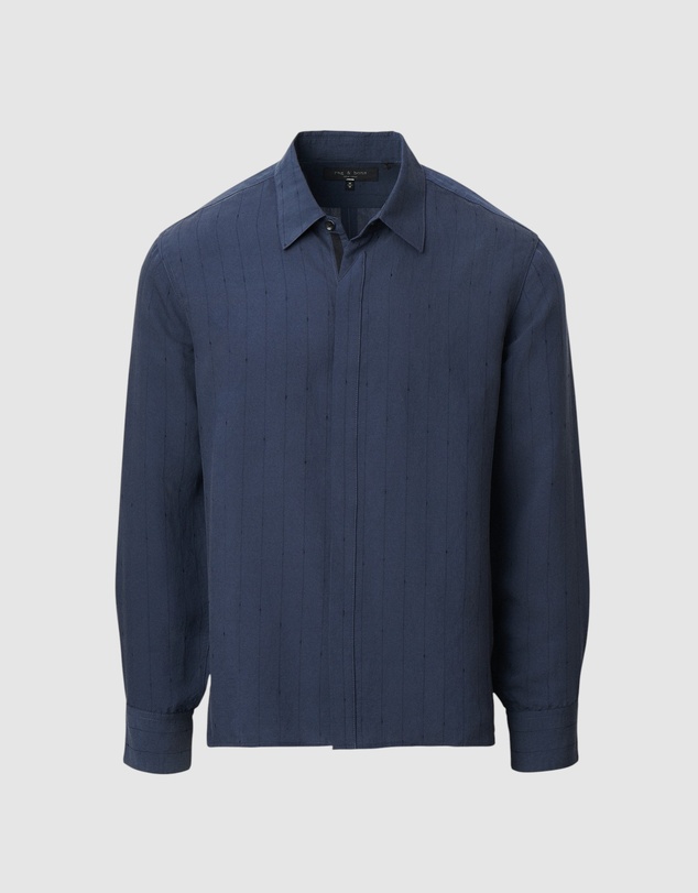 rag & bone - Dalton Jacquard Long Sleeve Shirt