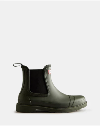 Hunter - Women's Chelsea Commando Boot Dark Olive